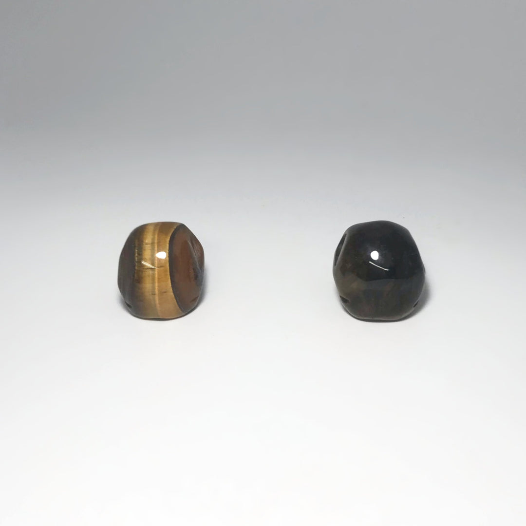 Carved Tiger Eye Skull - Rocks and Gems Canada