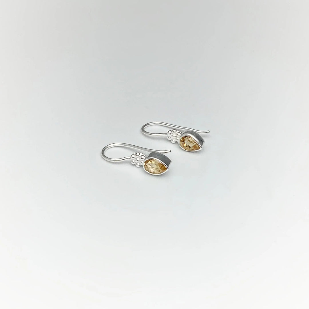 Citrine Dangle Earrings - Rocks and Gems Canada