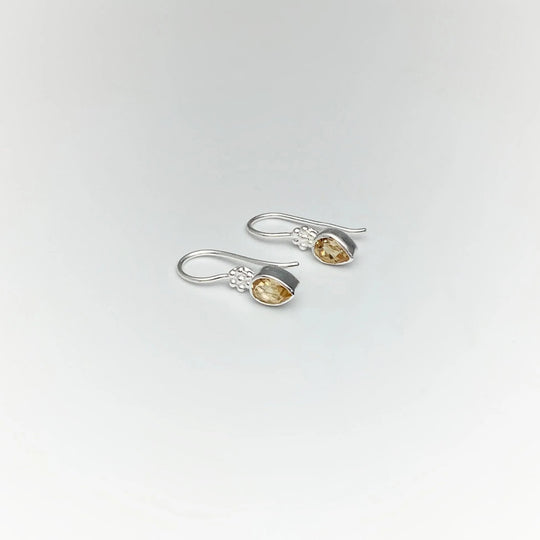 Citrine Dangle Earrings - Rocks and Gems Canada