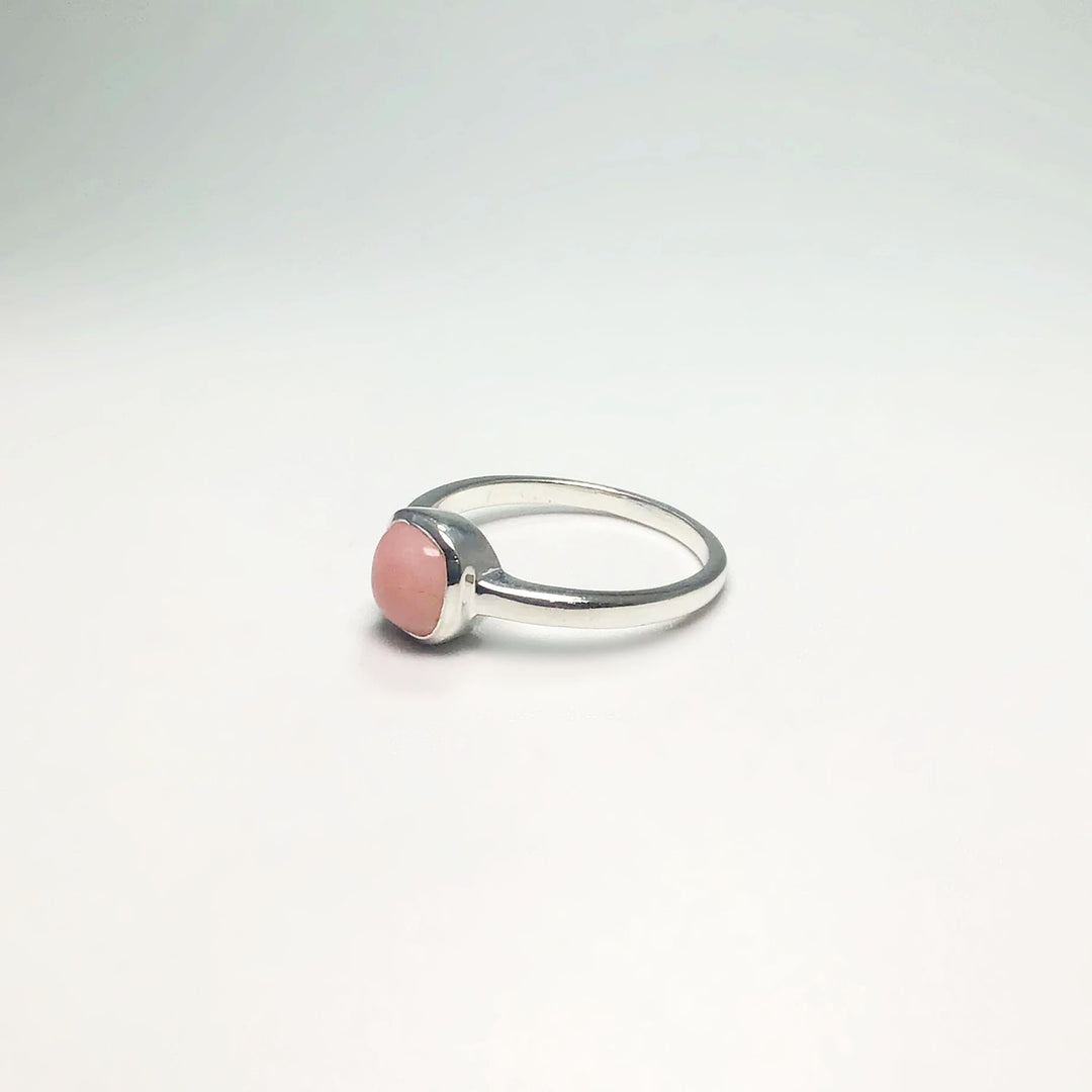 Pink Peruvian Opal Ring - Rocks and Gems Canada