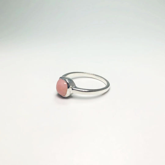Pink Peruvian Opal Ring - Rocks and Gems Canada