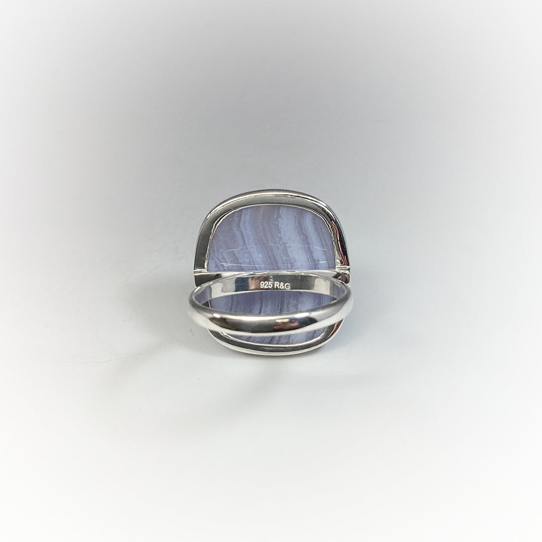 Blue Lace Agate Ring - Rocks and Gems Canada