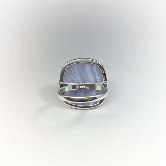 Blue Lace Agate Ring - Rocks and Gems Canada