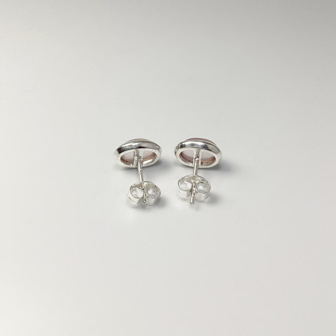 Rose Quartz Stud Earrings - Rocks and Gems Canada