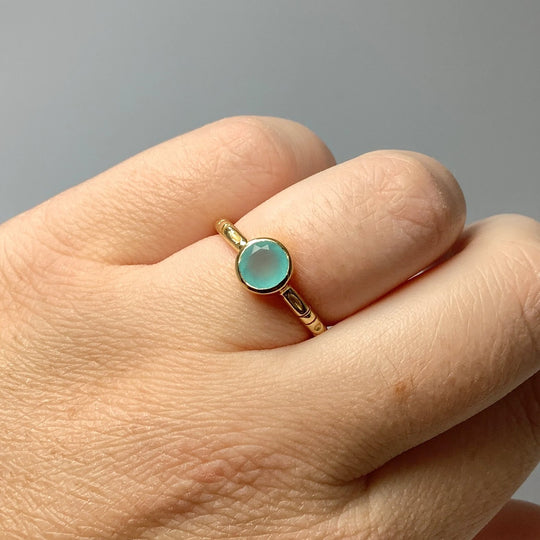 Blue Onyx Ring - Rocks and Gems Canada