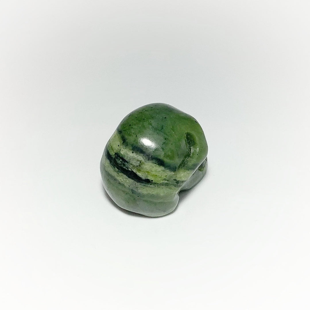 Carved Canadian Jade Skull - Rocks and Gems Canada