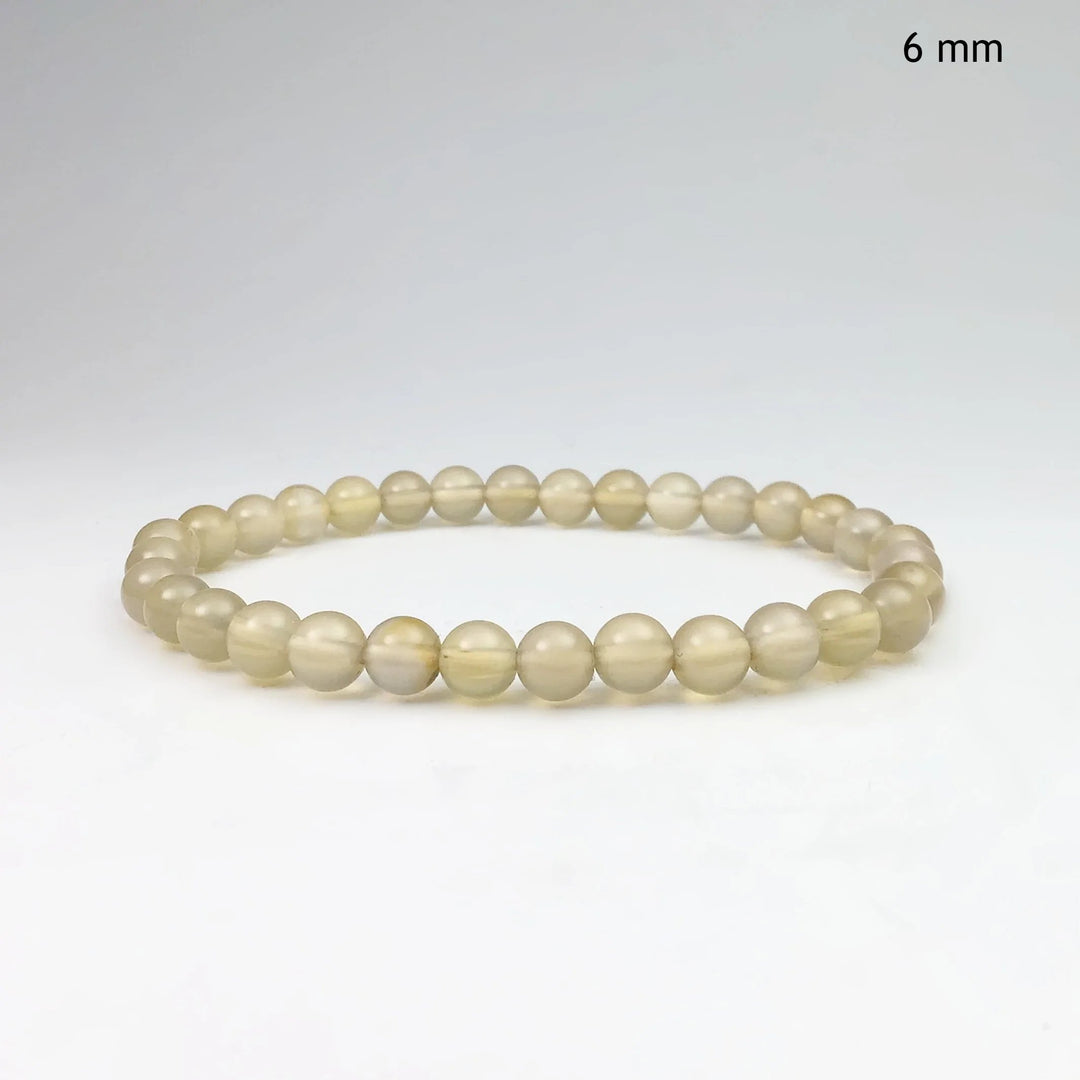 Natural Agate Beaded Bracelet - Rocks and Gems Canada