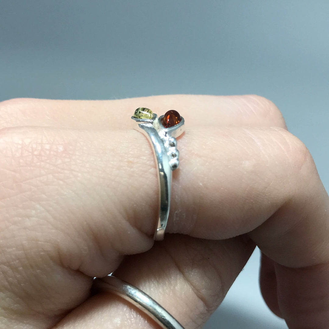 Mixed Amber Ring - Rocks and Gems Canada