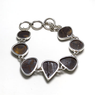 Boulder Opal Sterling Silver Bracelet