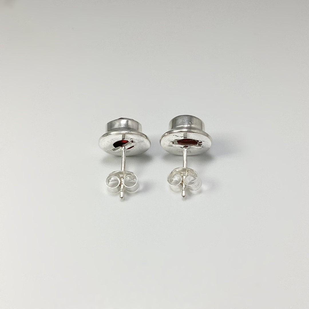 Garnet Stud Earrings - Rocks and Gems Canada
