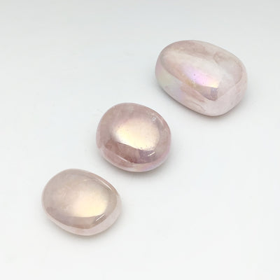 Opalescent Rose Quartz Tumble