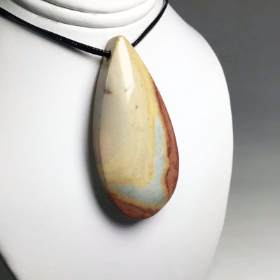 Polychrome Scenic Jasper Drilled Pendant