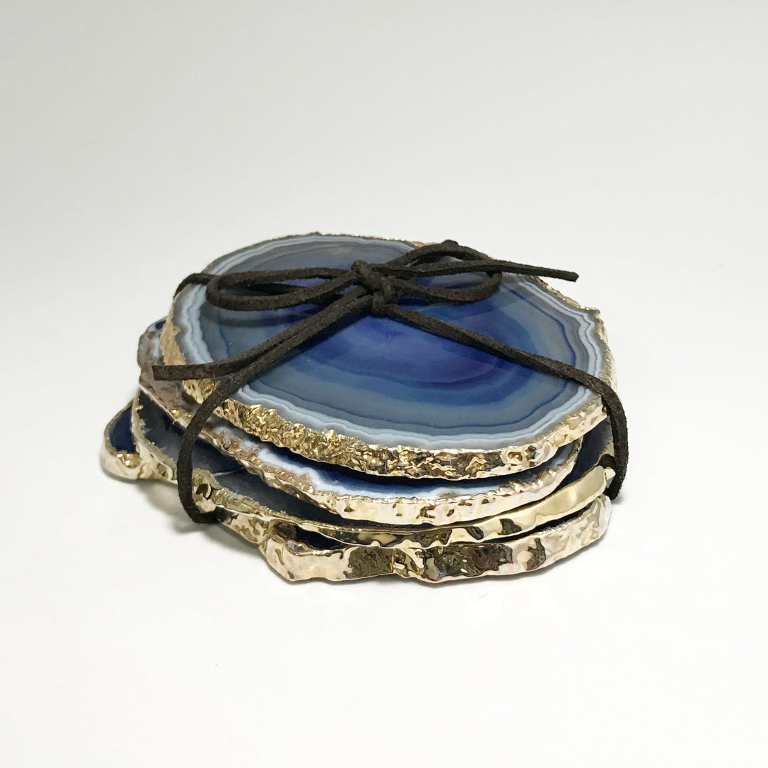 Agate Coasters - Set of 4 - Rocks and Gems Canada