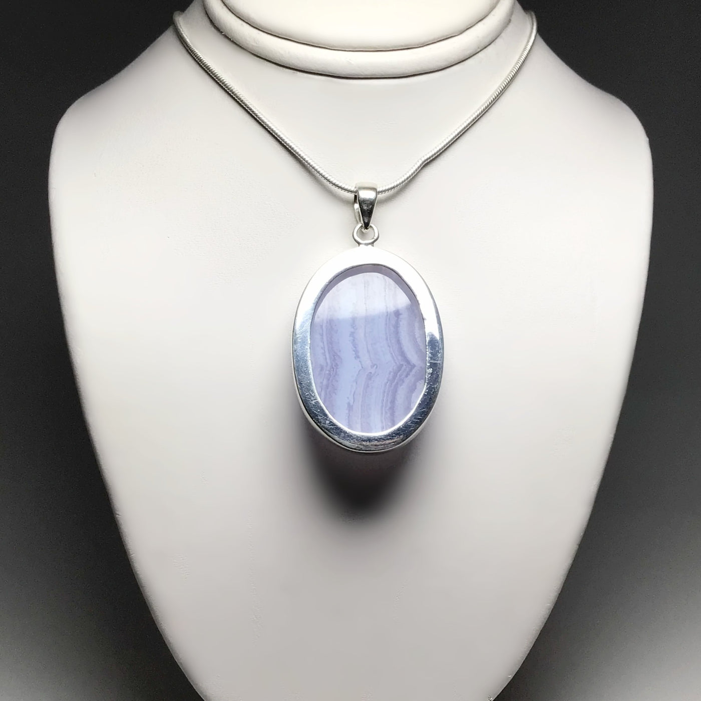 Blue Lace Agate Pendant