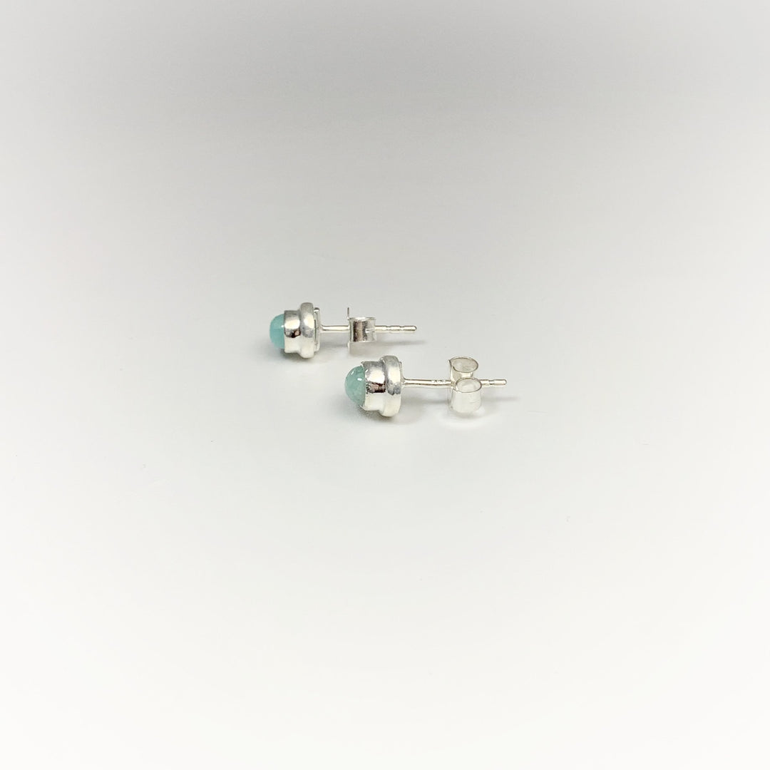Amazonite Stud Earrings - Rocks and Gems Canada