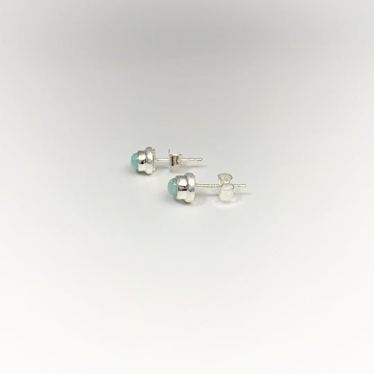 Amazonite Stud Earrings - Rocks and Gems Canada
