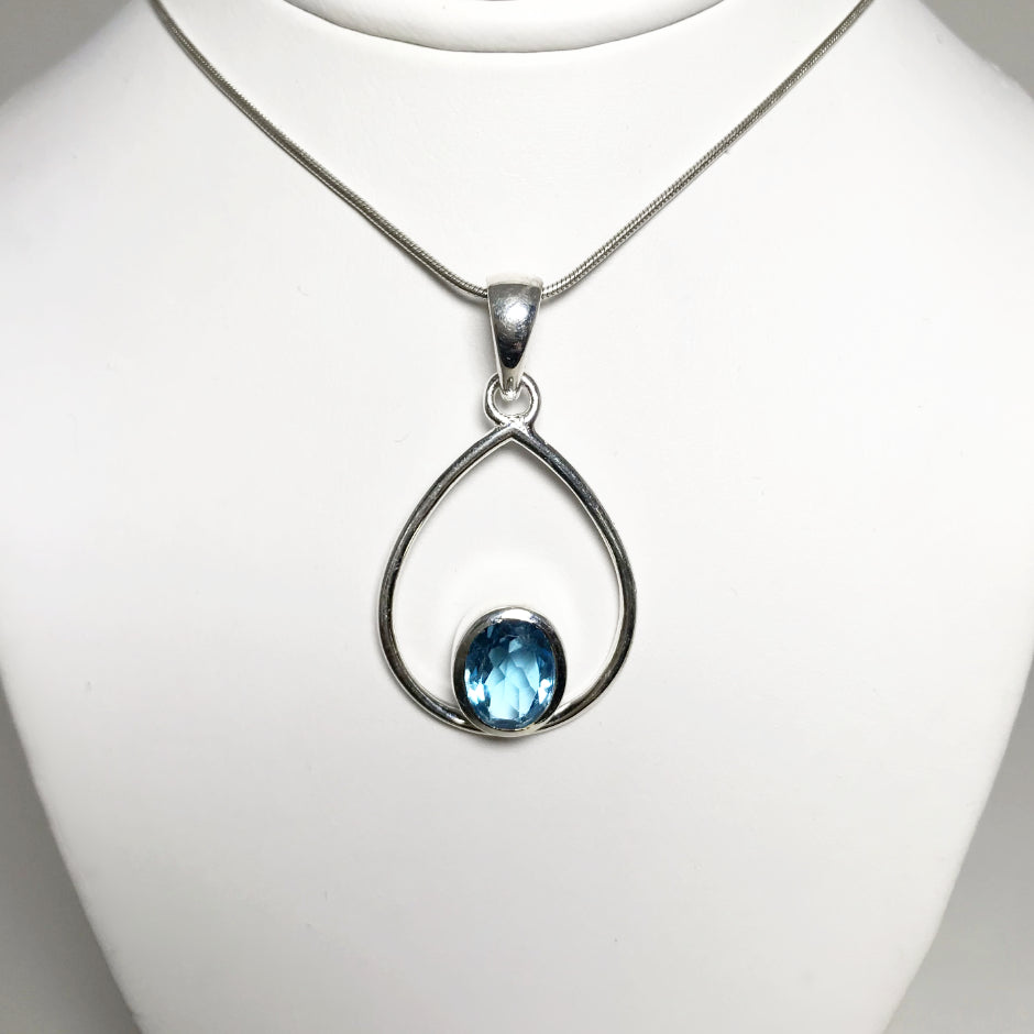 Blue Topaz Pendant