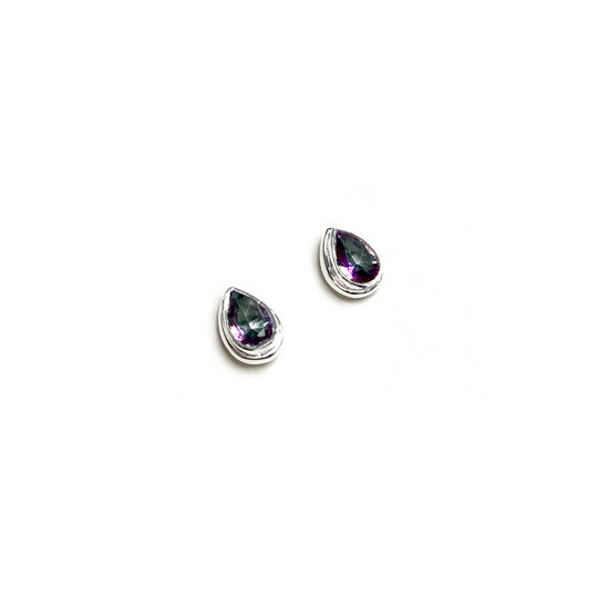 Mystic Topaz Stud Earrings - Rocks and Gems Canada