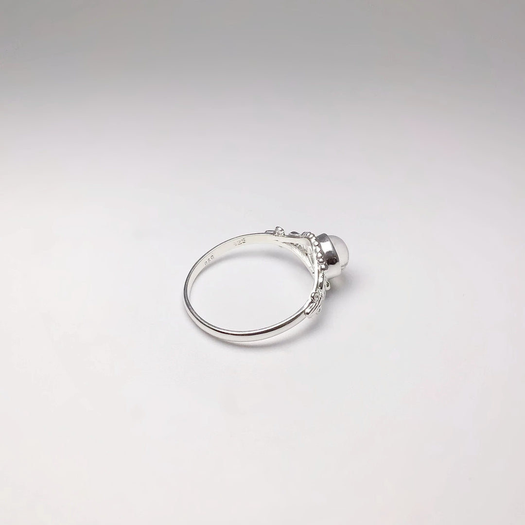 Rainbow Moonstone Ring - Rocks and Gems Canada