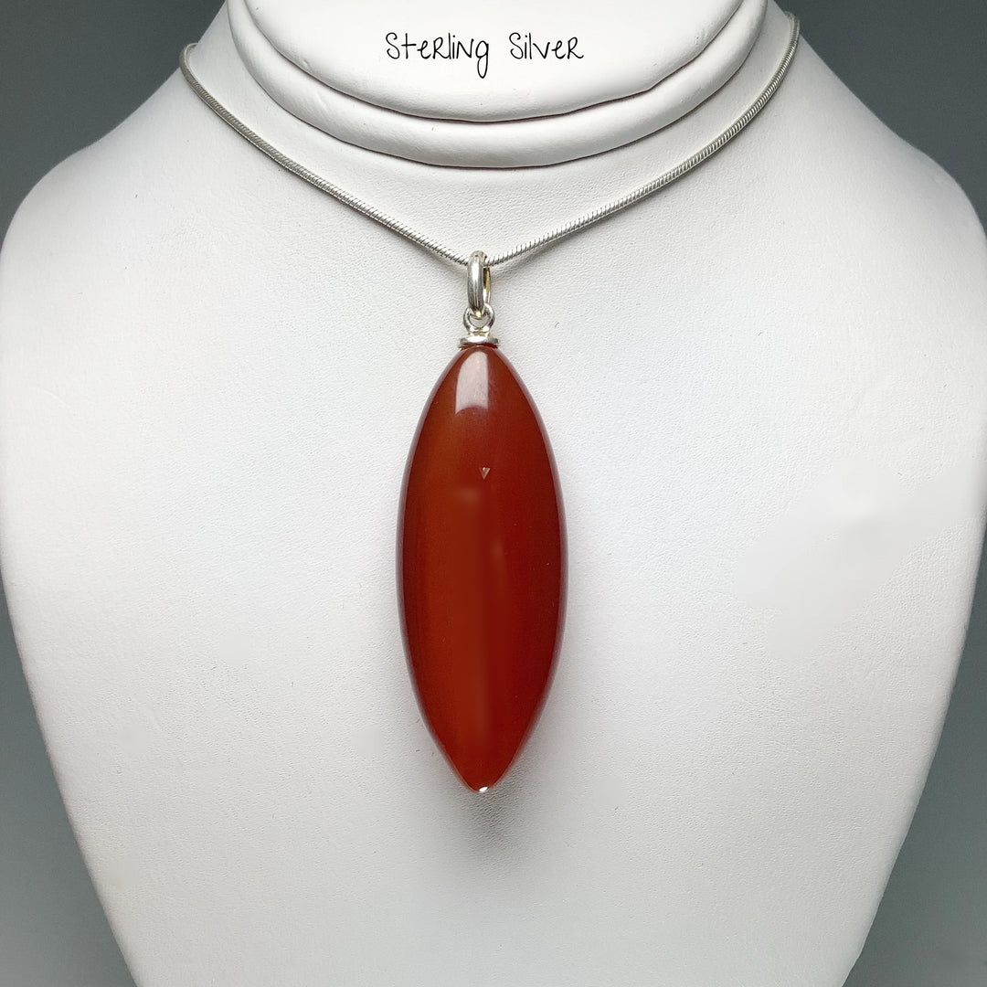 Carnelian Agate Pendant - Rocks and Gems Canada