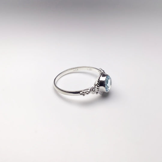 Blue Topaz Ring - Rocks and Gems Canada
