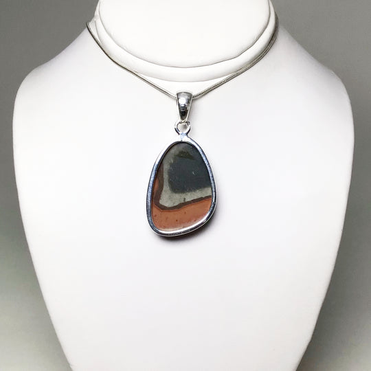 Polychrome Scenic Jasper Pendant - Rocks and Gems Canada