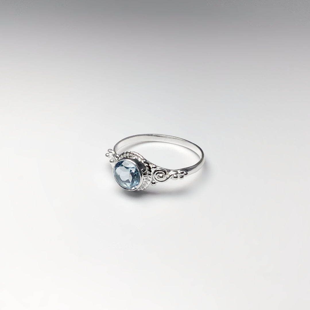 Blue Topaz Ring - Rocks and Gems Canada