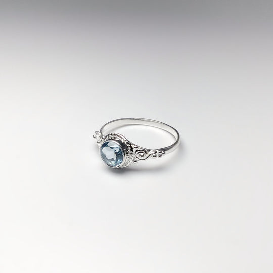 Blue Topaz Ring - Rocks and Gems Canada