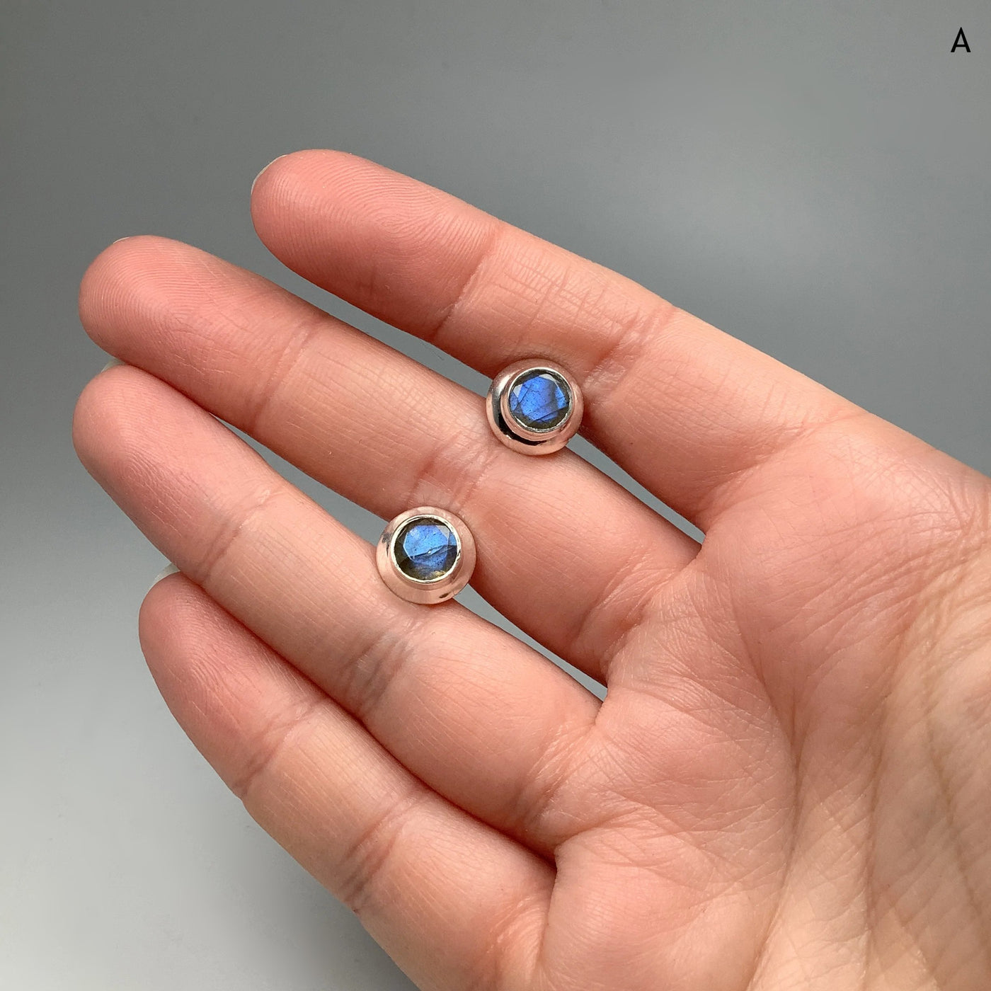 Labradorite Stud Earrings