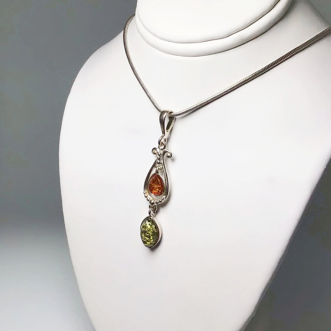 Mixed Amber Pendant - Rocks and Gems Canada