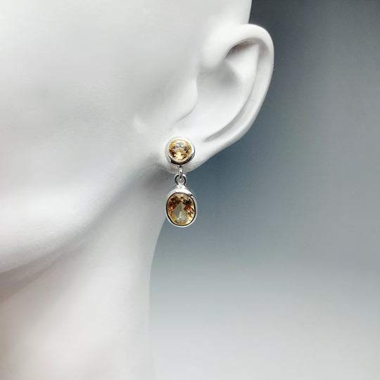 Citrine Stud Earrings - Rocks and Gems Canada