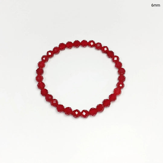 Carnelian Agate Faceted Beaded Bracelet - High Quality - Rocks and Gems Canada