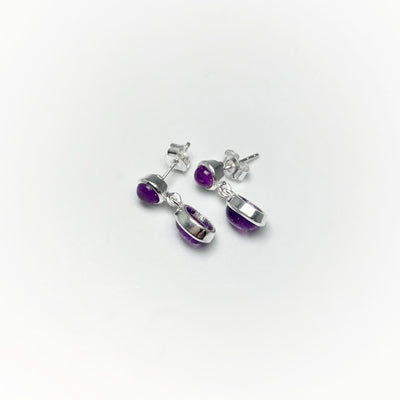 Amethyst Stud Earrings