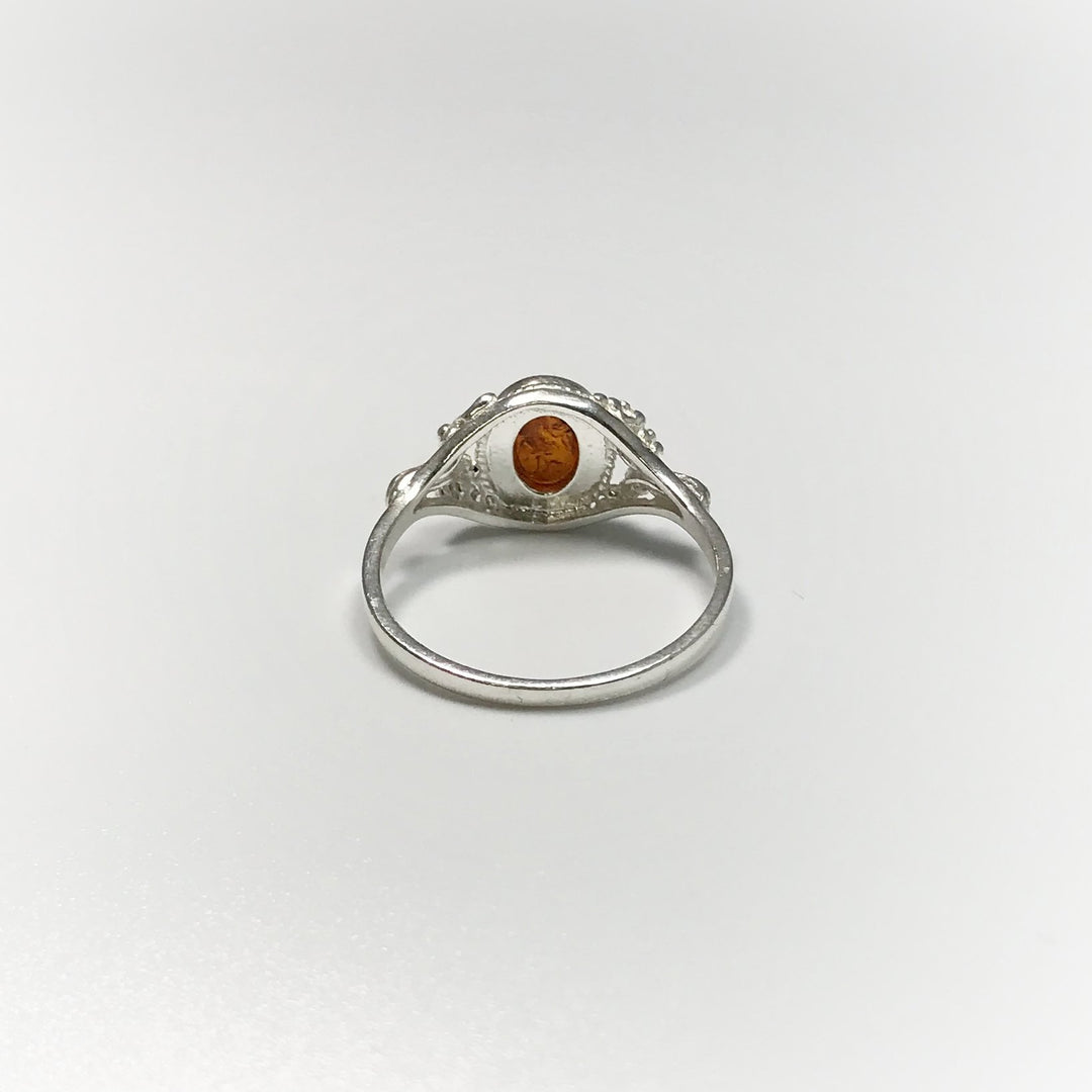 Cognac Amber Ring - Rocks and Gems Canada