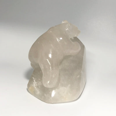 Quartz Bear Carving