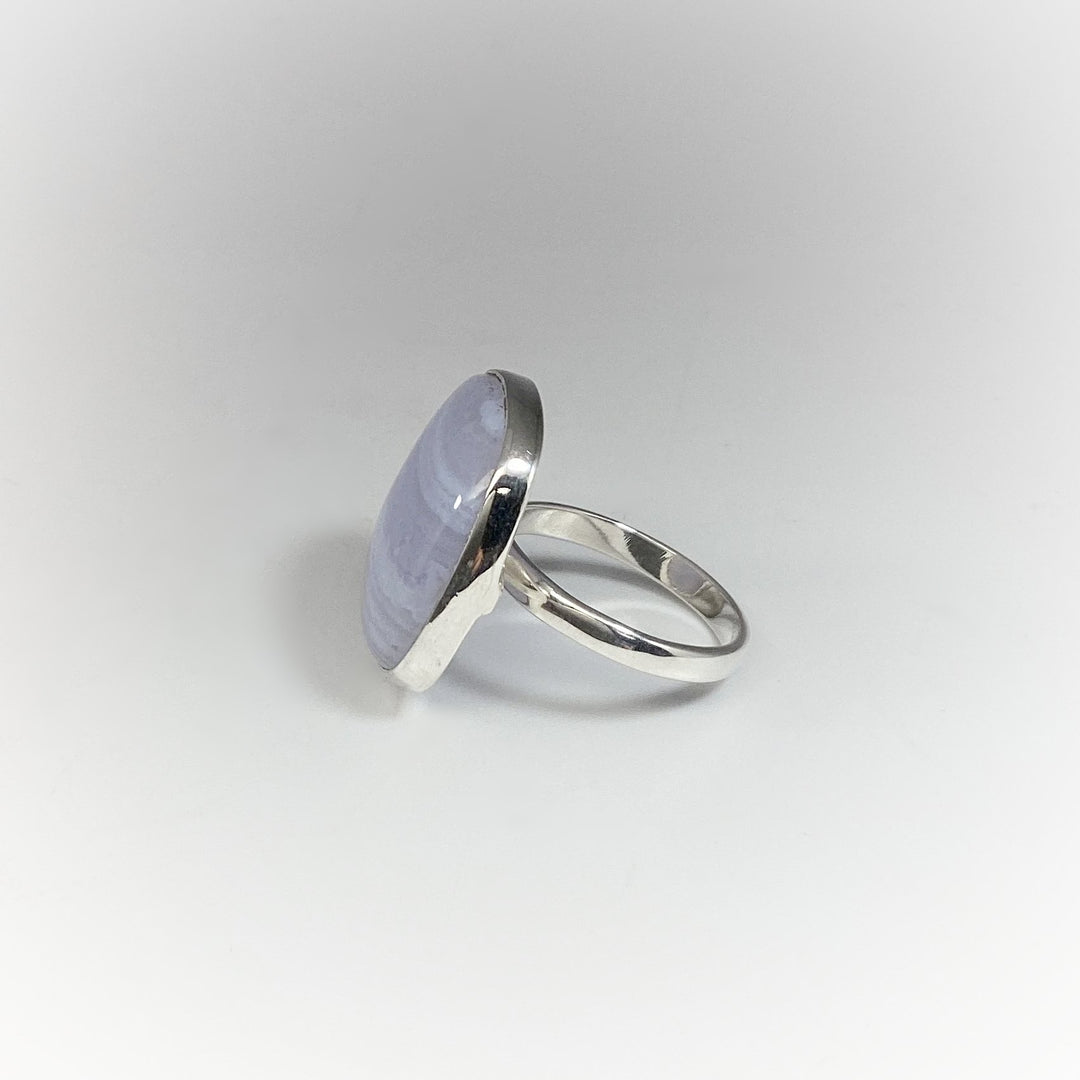 Blue Lace Agate Ring - Rocks and Gems Canada