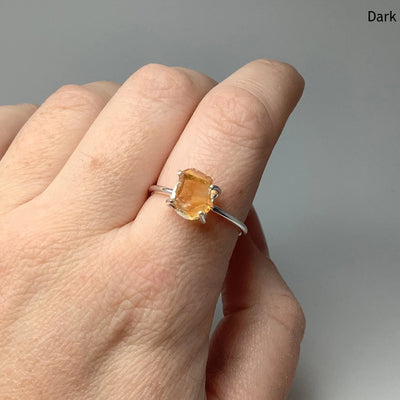 Raw Citrine Ring