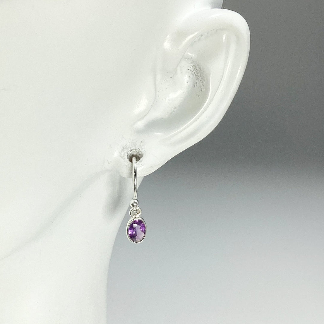 Amethyst Dangle Earrings - Rocks and Gems Canada