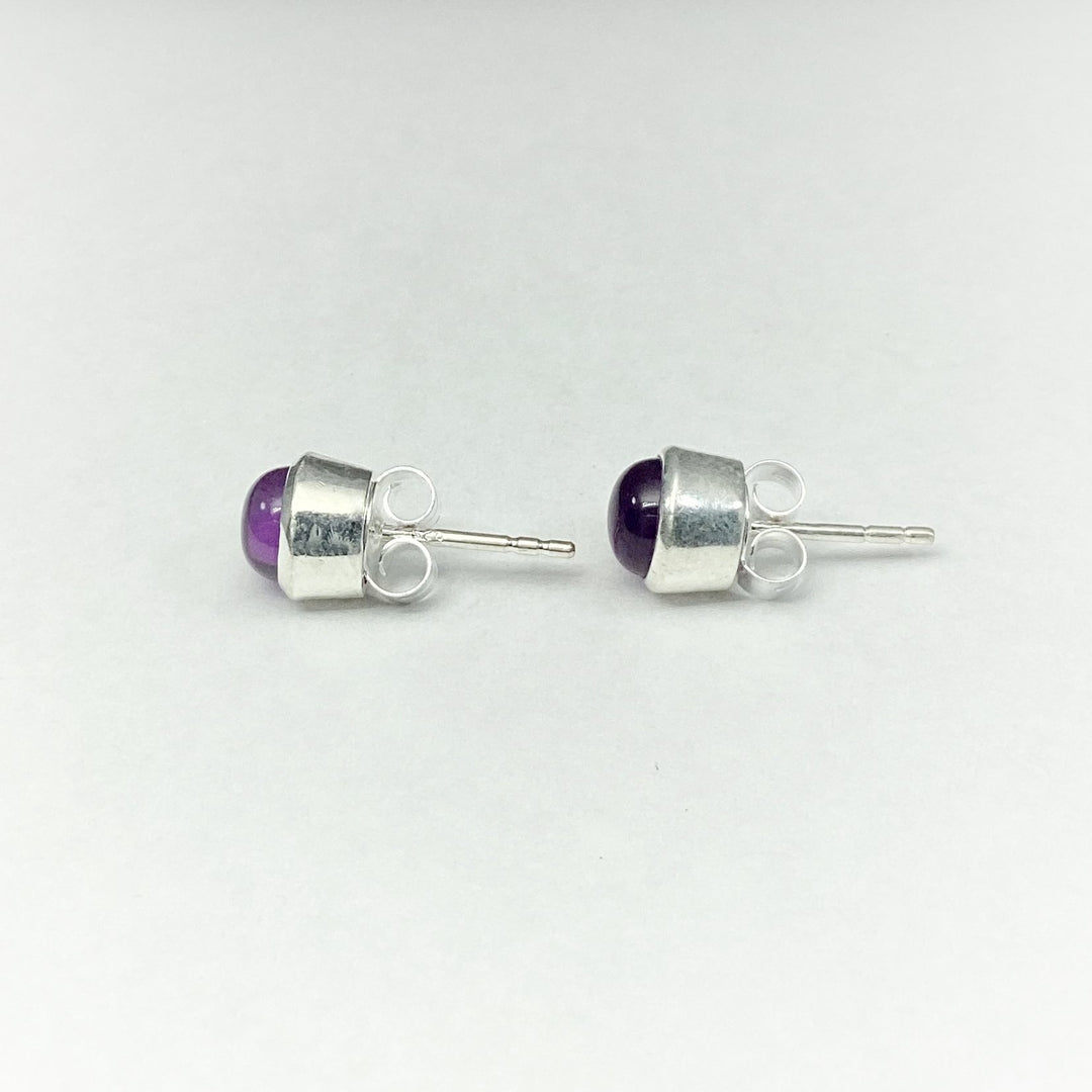 Amethyst Stud Earrings - Rocks and Gems Canada