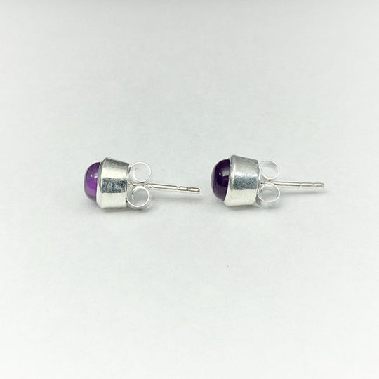 Amethyst Stud Earrings - Rocks and Gems Canada