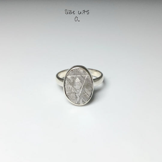 Muonionalusta Meteorite Ring - Rocks and Gems Canada