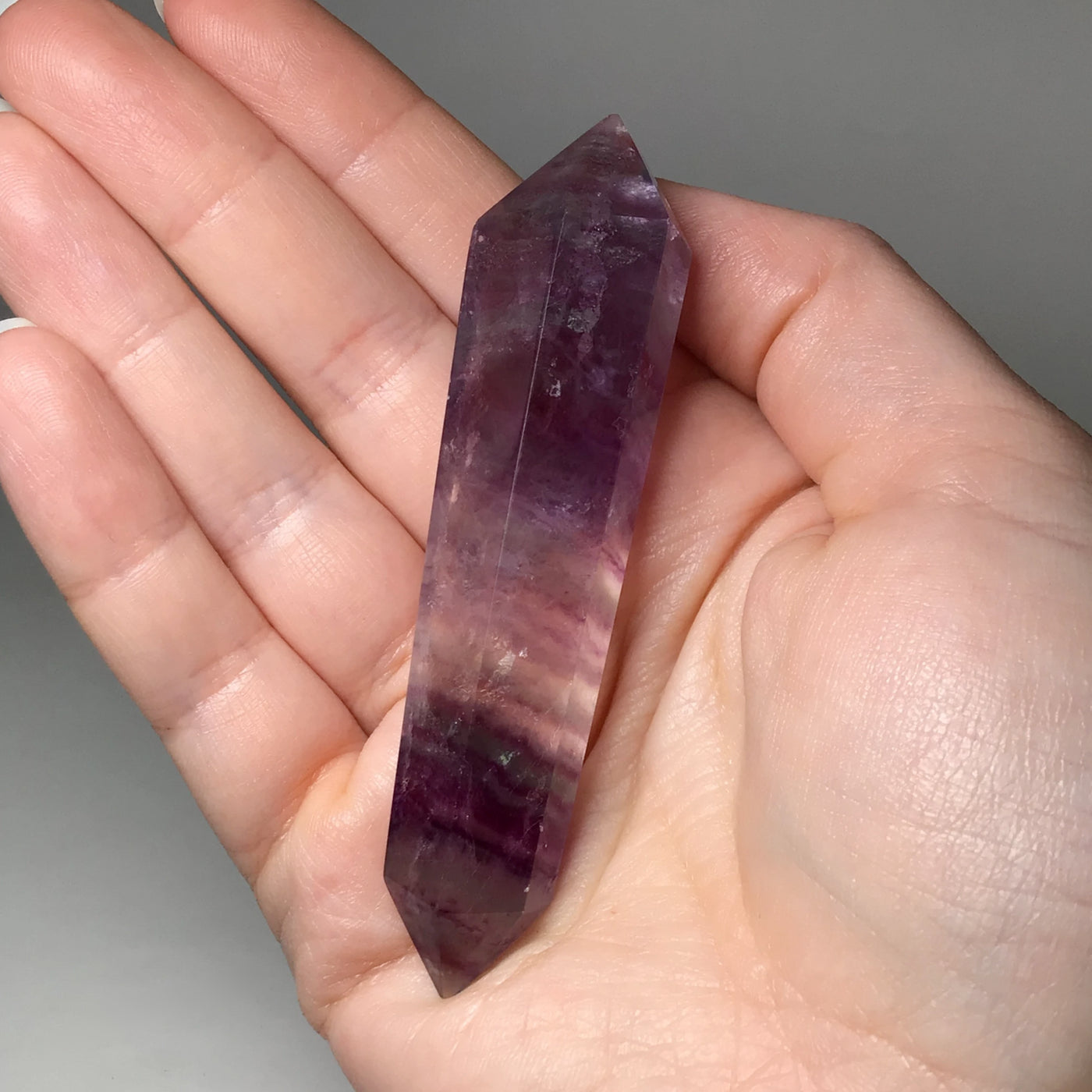 Double Terminated Fluorite Point