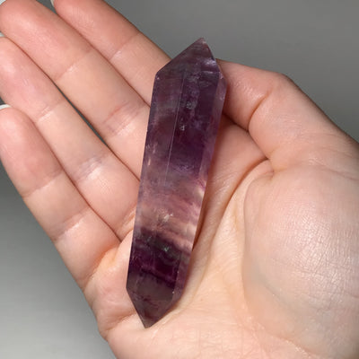 Double Terminated Fluorite Point