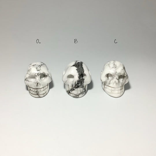 Carved Howlite Skull - Rocks and Gems Canada