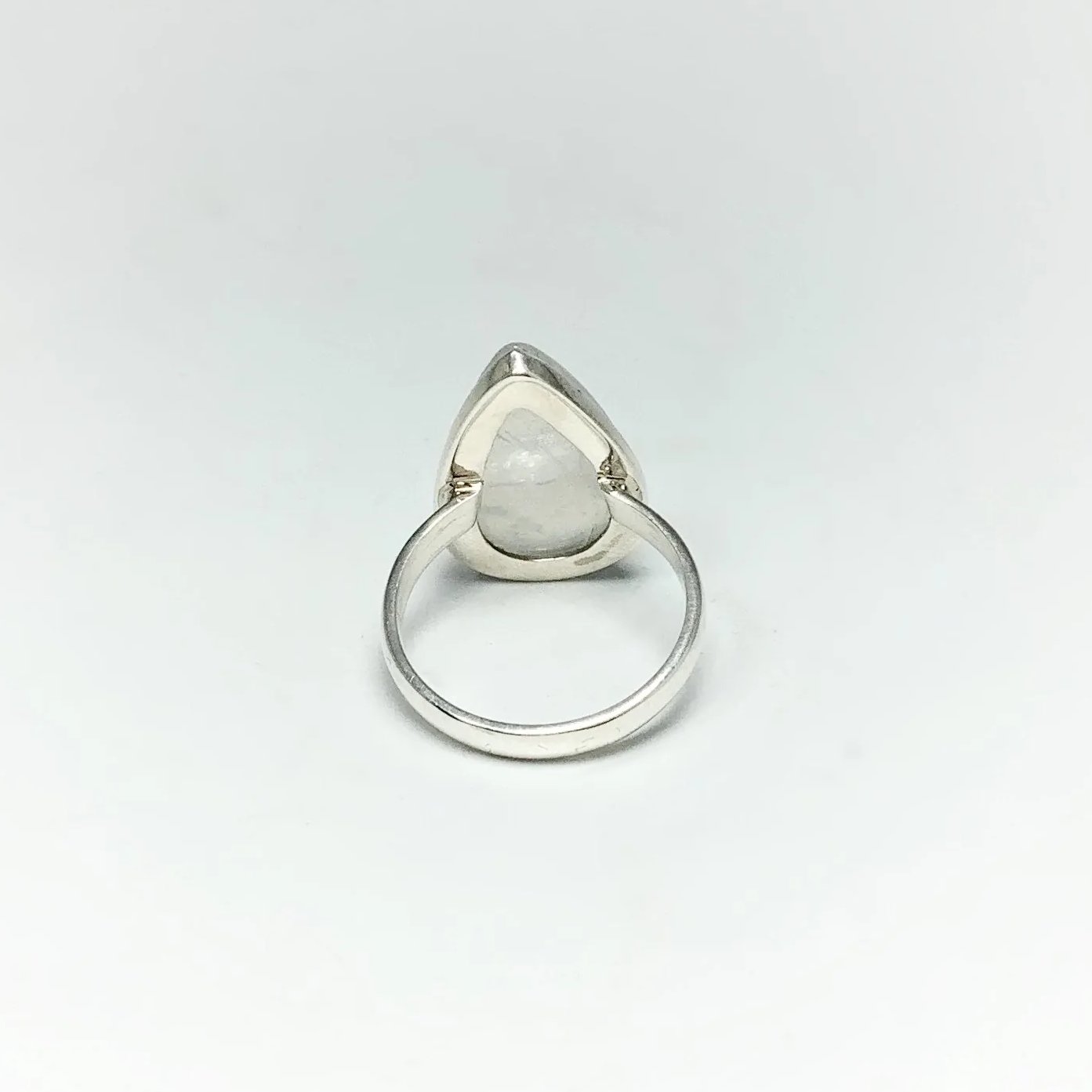 Rainbow Moonstone Ring - Size 8