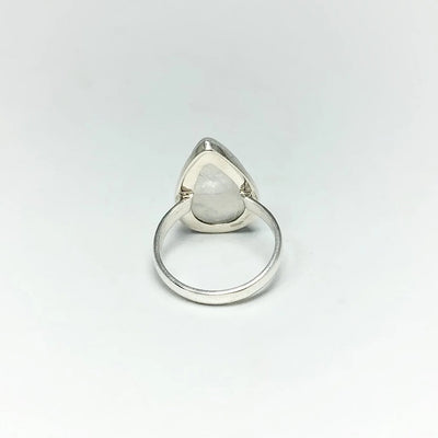 Rainbow Moonstone Ring - Size 8
