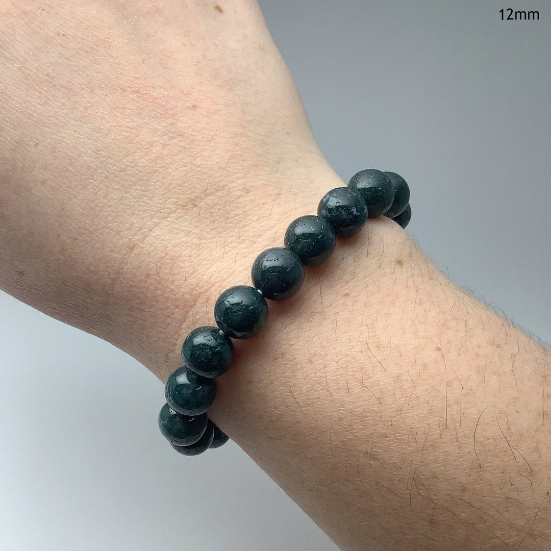 Moss Agate Beaded Bracelet - Rocks and Gems Canada