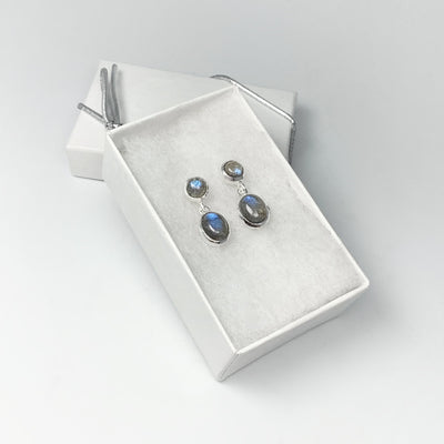 Labradorite Stud Earrings