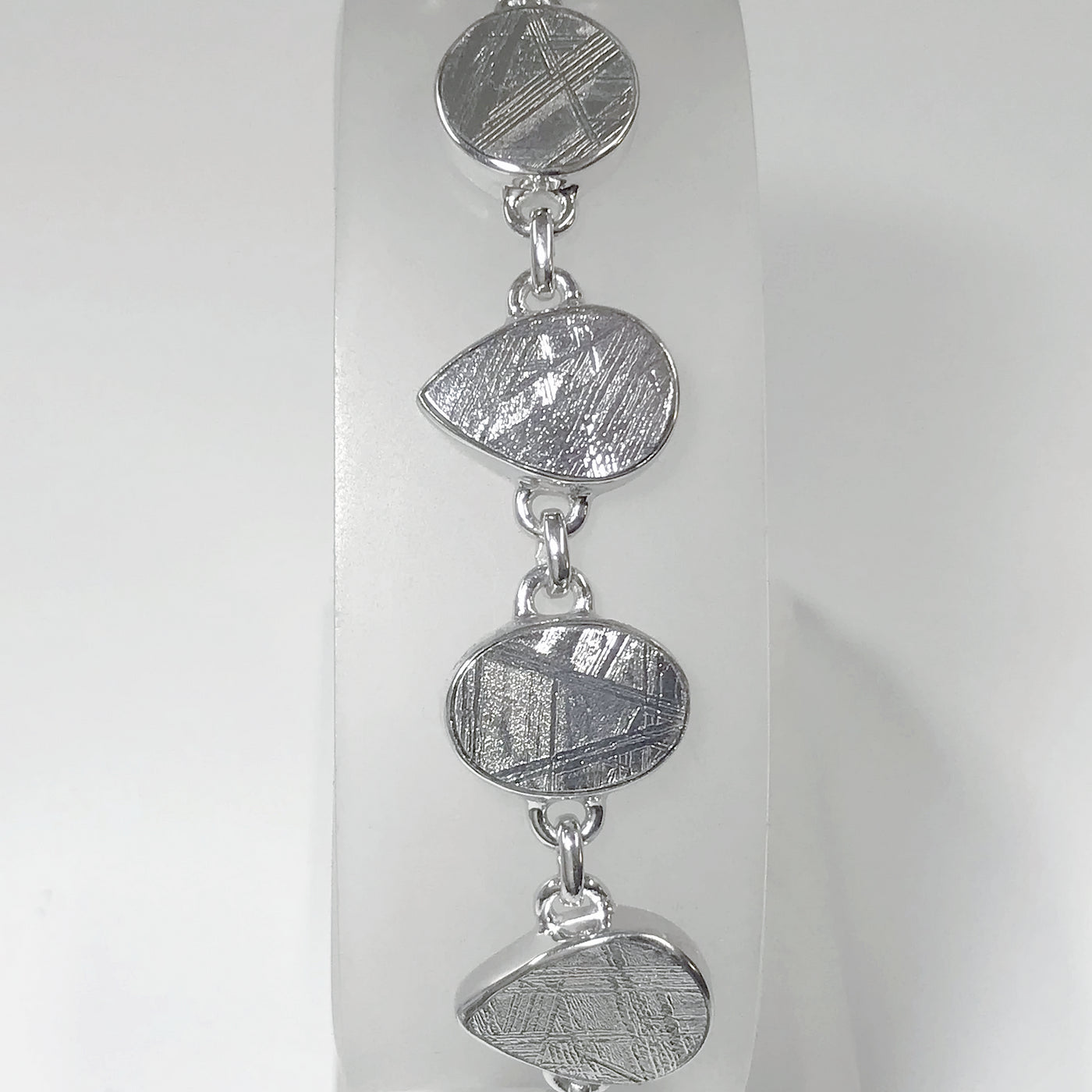 Muonionalusta Meteorite Sterling Silver Bracelet