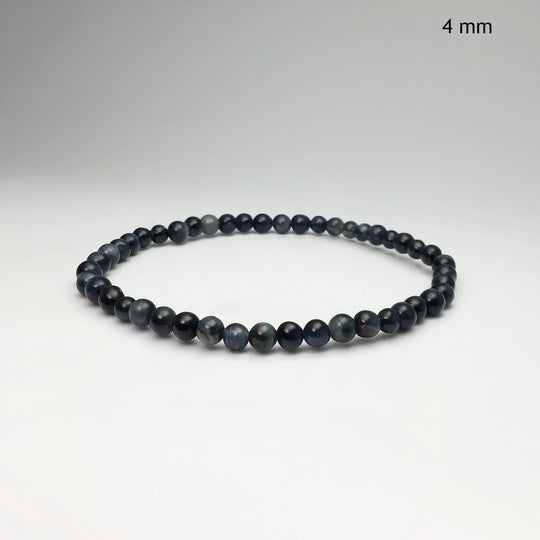 Blue Tiger Eye Beaded Bracelet - Rocks and Gems Canada